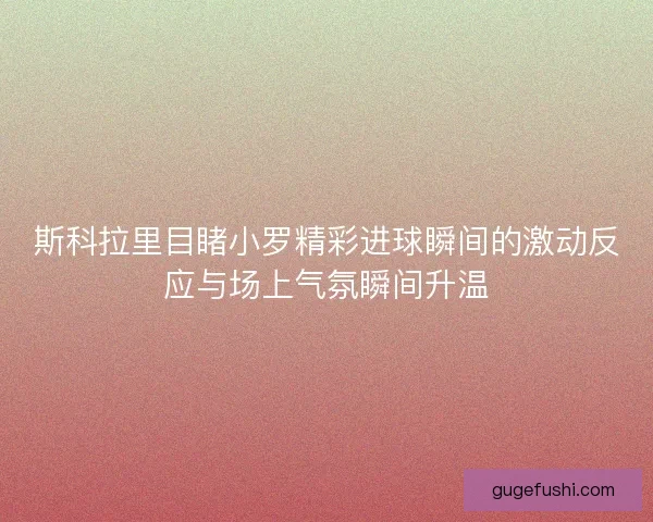 斯科拉里目睹小罗精彩进球瞬间的激动反应与场上气氛瞬间升温